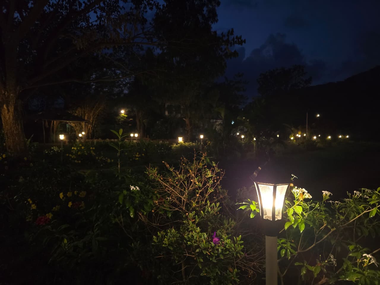 LakesideMantra illuminated at night for a festive Kamshet weekend LakesideMantra illuminated at night for a festive Kamshet weekend