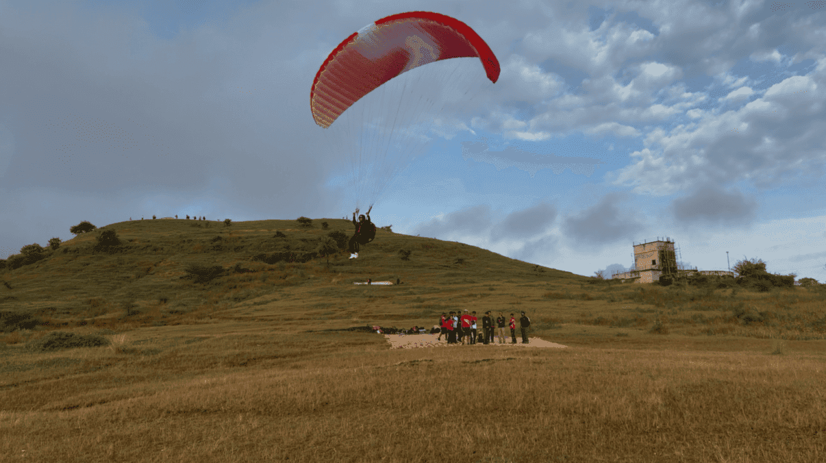 Paragliding Tandem Flight over Pawna Lake